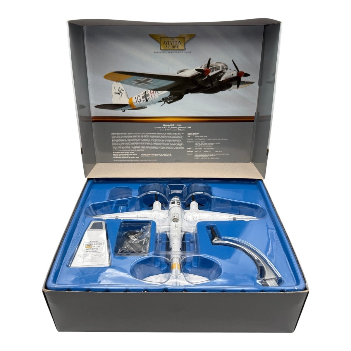 Corgi AA33705 1:72 Heinkel He 111H-6 1G+HK II./KG 27 USSR January 1943 - Corgi