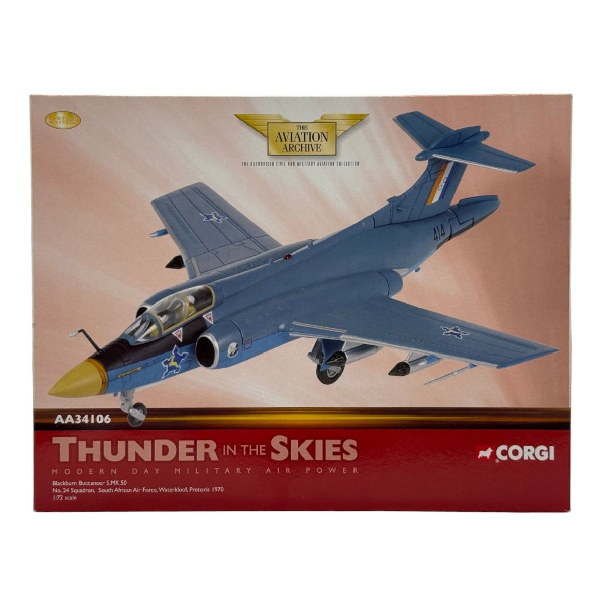 Corgi AA34106 1:72 Blackburn Buccaneer S.Mk 50 SAAF No.24 Sqn Waterkloof South Africa 1970 - Corgi