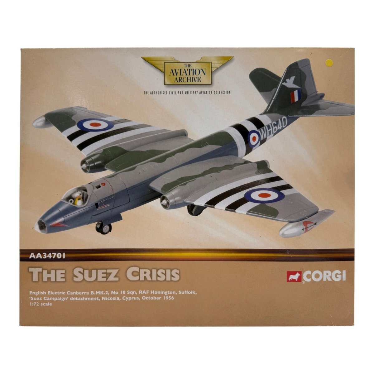 Corgi AA34701 1:72 English Electric Canberra B.Mk 2 WH640 10 Sqn Suez 1956 - Corgi