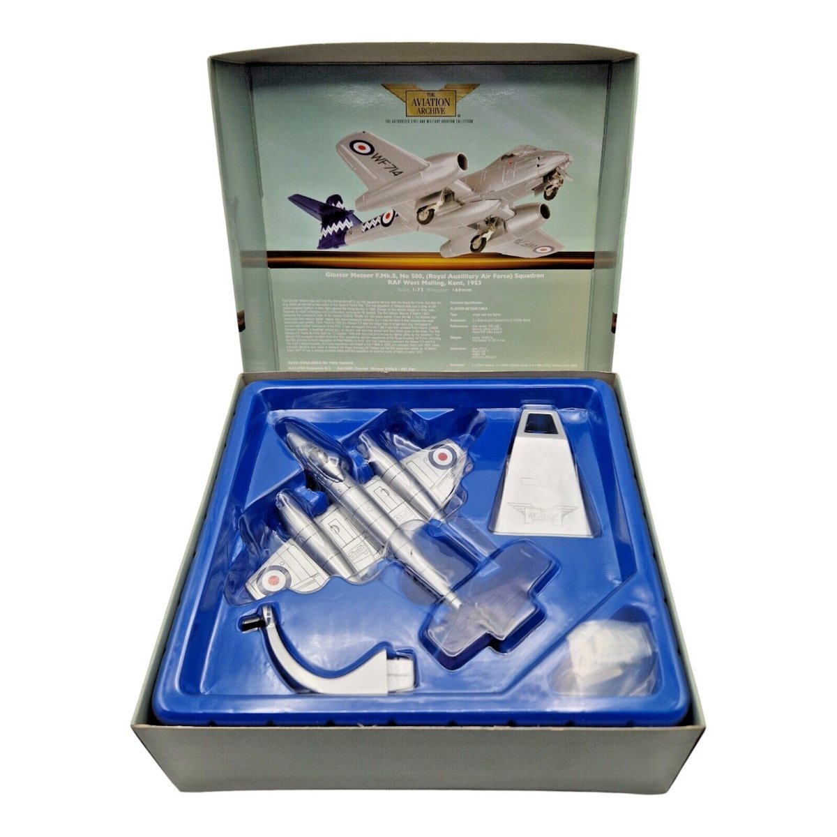 Corgi Aviation Archive 1:72 Gloster Meteor F.Mk.8 RAF No.500 Sqn, RAF West Malling AA35001 - Corgi