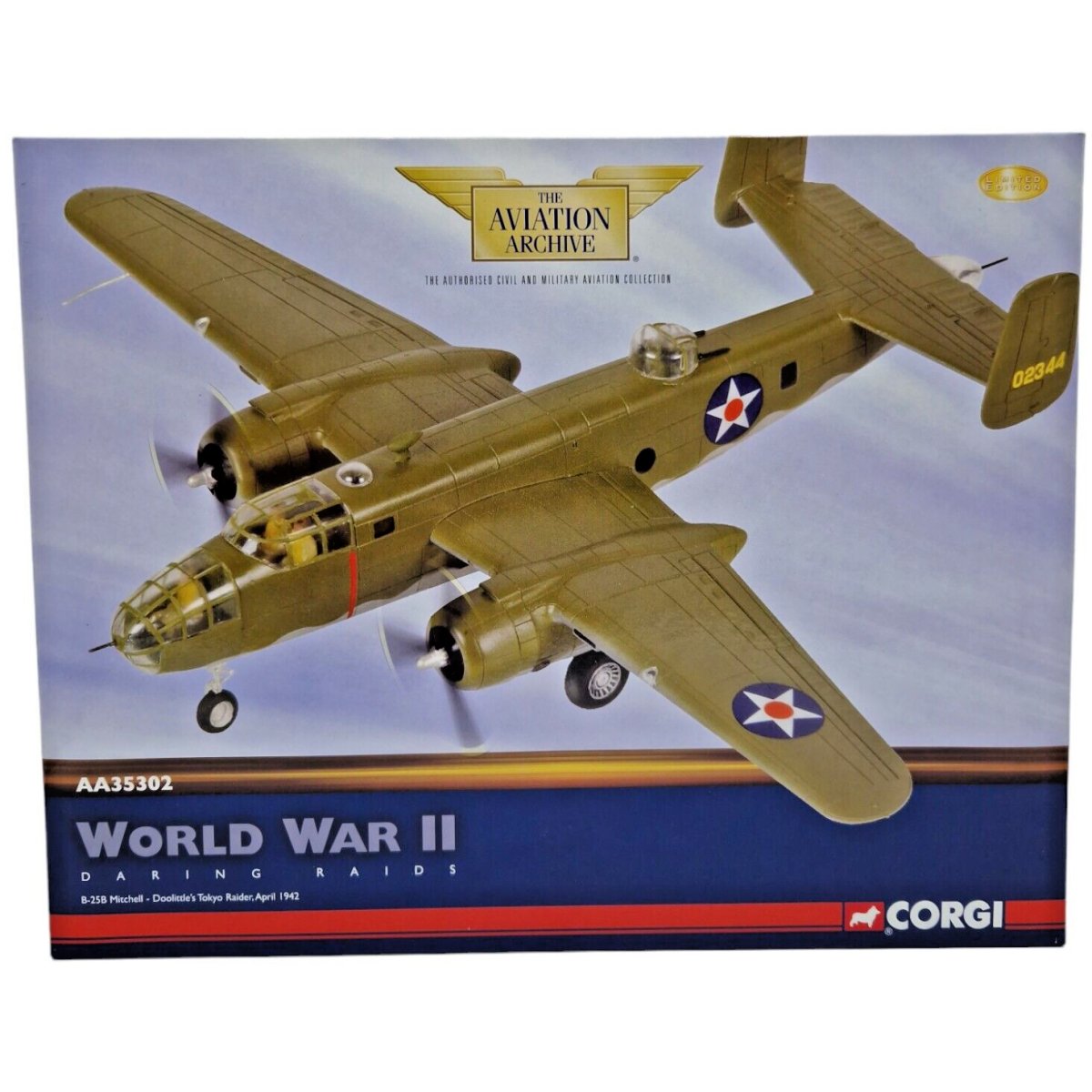 Corgi Aviation Archive 1:72 North American B - 25B Mitchell Doolittles Tokyo Raider AA35302 - Corgi