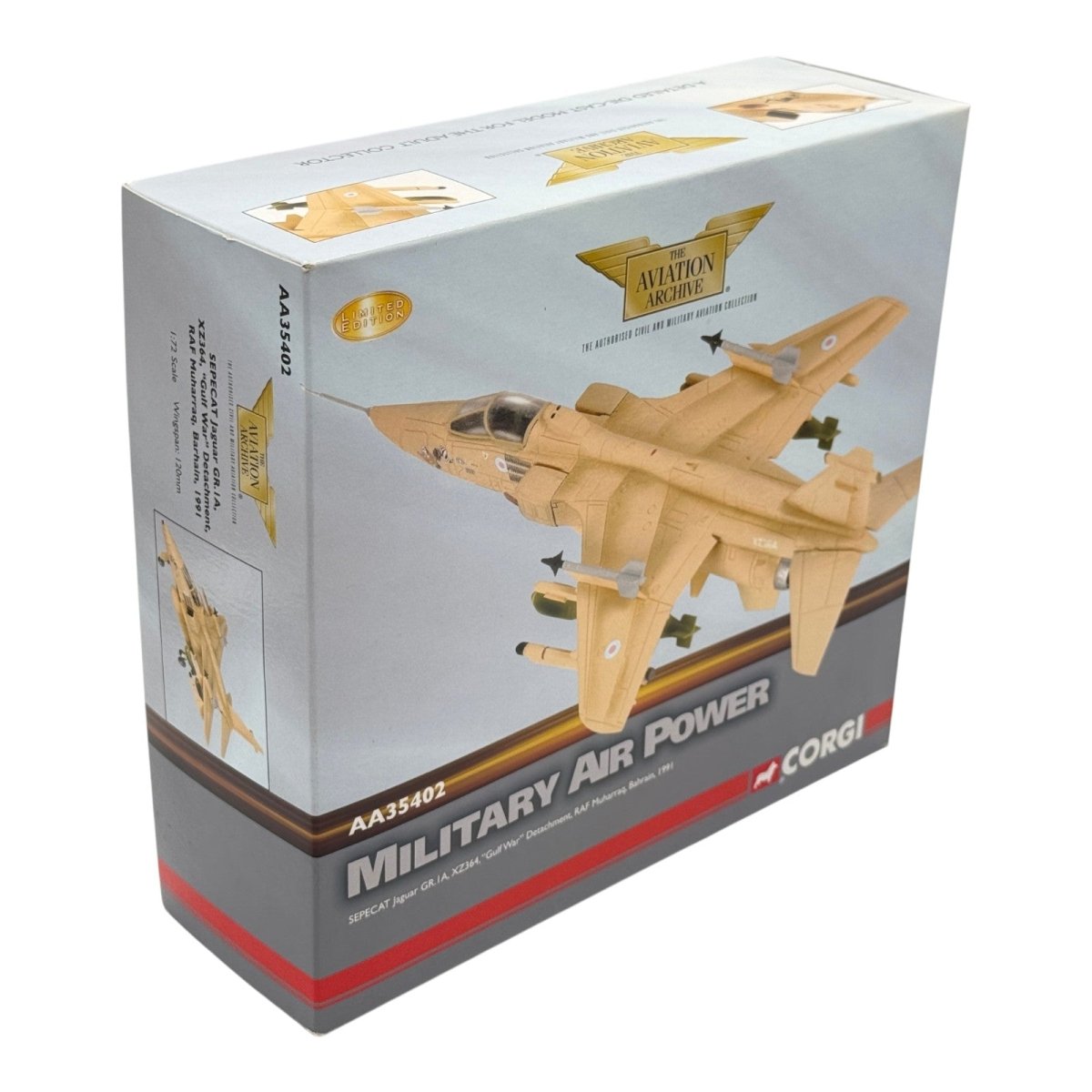 Corgi AA35402 1:72 SEPECAT Jaguar GR.Mk 1 RAF No.54 Sqn XZ364 Sandman Muharraq Gulf War 1991 - Corgi