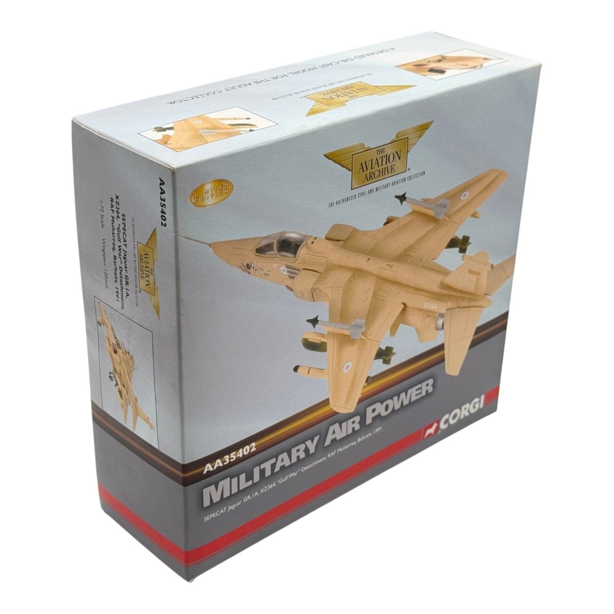 Corgi AA35402 1:72 SEPECAT Jaguar GR.Mk 1 XZ364 Sandman No.54 Sqn RAF Muharraq Operation Granby 1991 - Corgi