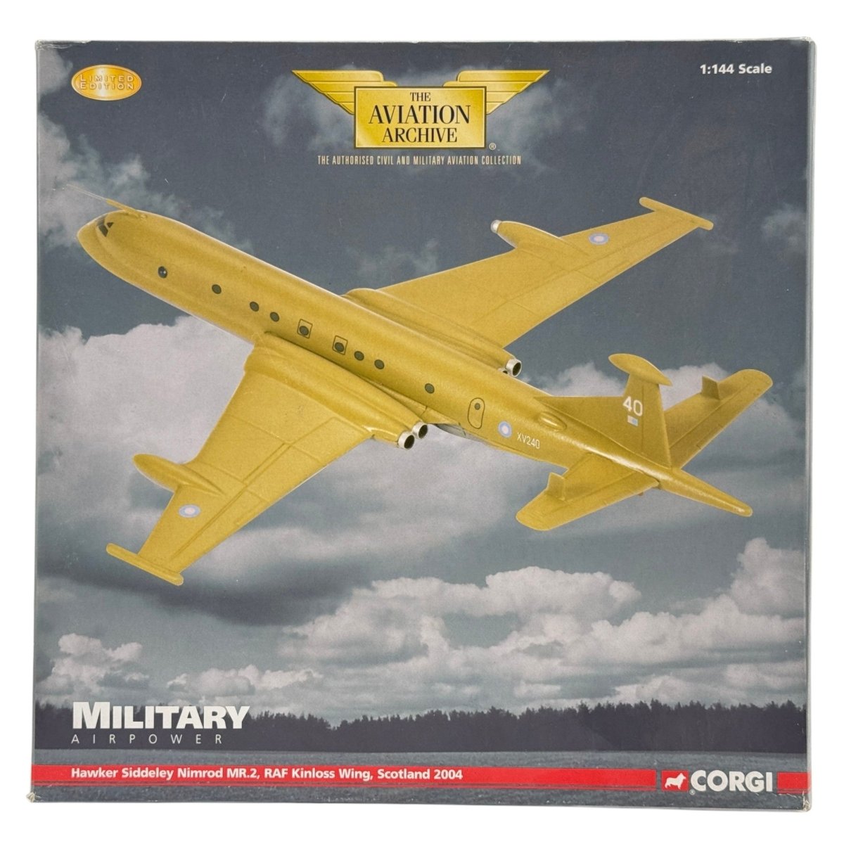 Corgi AA35601 1:144 BAe Nimrod MR.2 XV240 No. 201 Sqn RAF Kinloss Scotland 2004 - Corgi