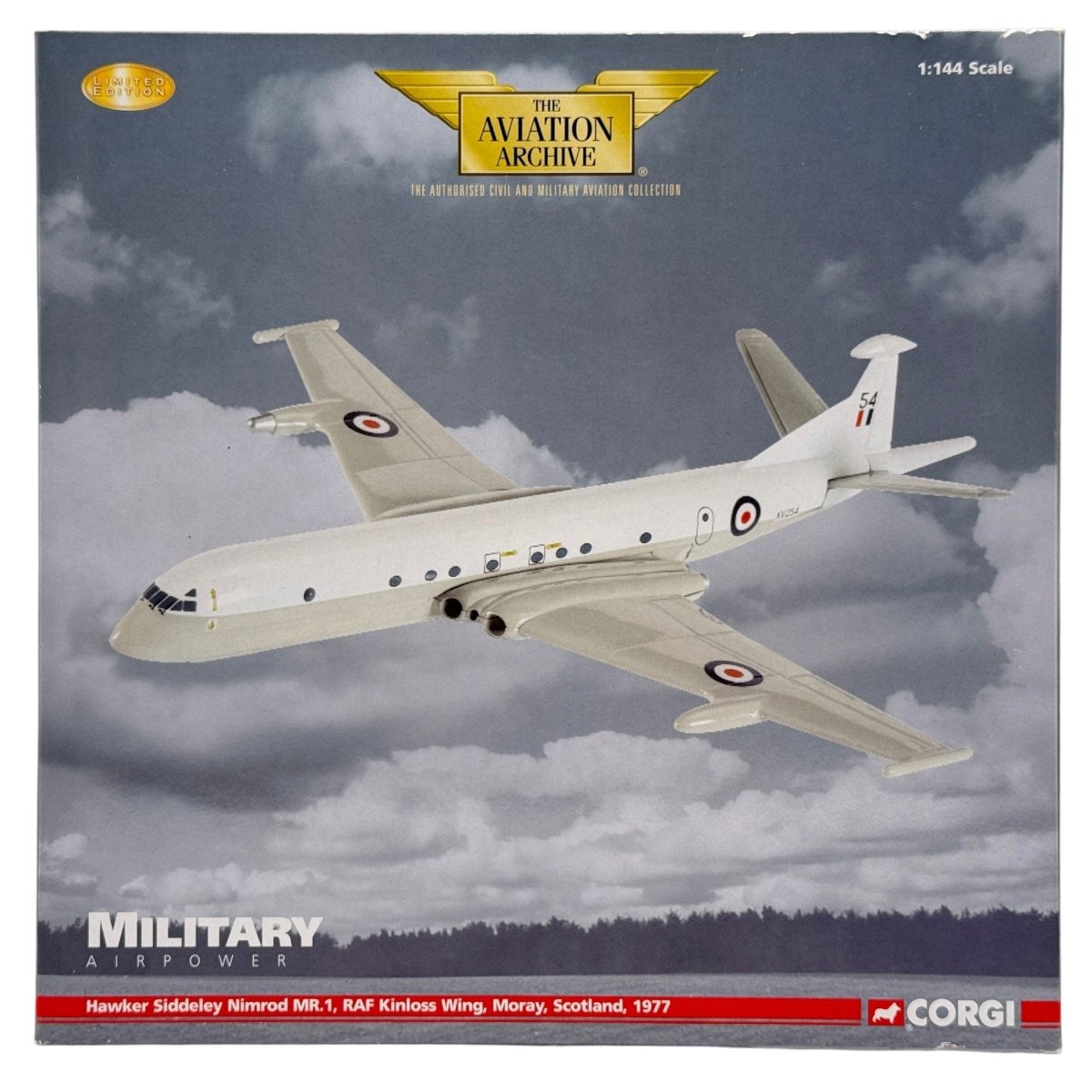 Corgi AA35602 1:144 Hawker Siddeley Nimrod MR.1 XV254 RAF Kinloss Scotland 1977 - Corgi