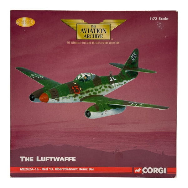 Corgi AA35703 1:72 Messerschmitt Me 262A-1a Red 13 Heinz Bär III./EJG 2 Lechfeld Germany 1945 - Corgi