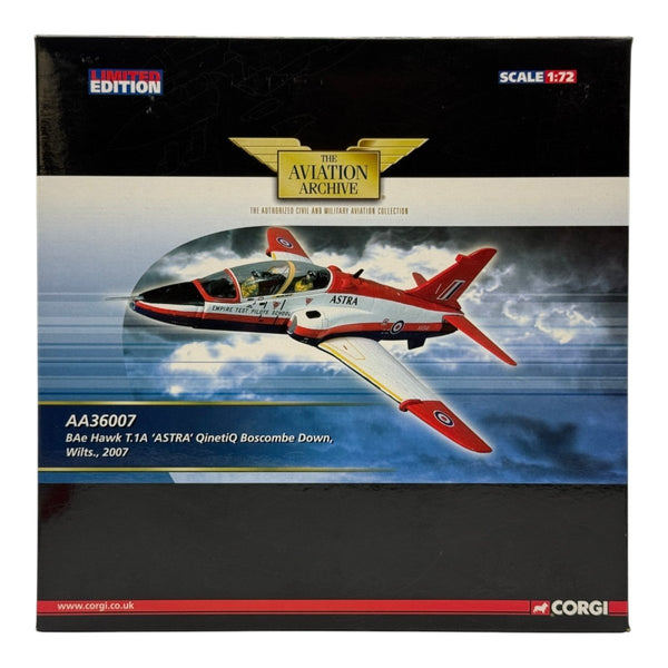 Corgi AA36007 1:72 BAe Hawk T.Mk 1A ASTRA XX341 ETPS QinetiQ MOD Boscombe Down 2007 - Corgi