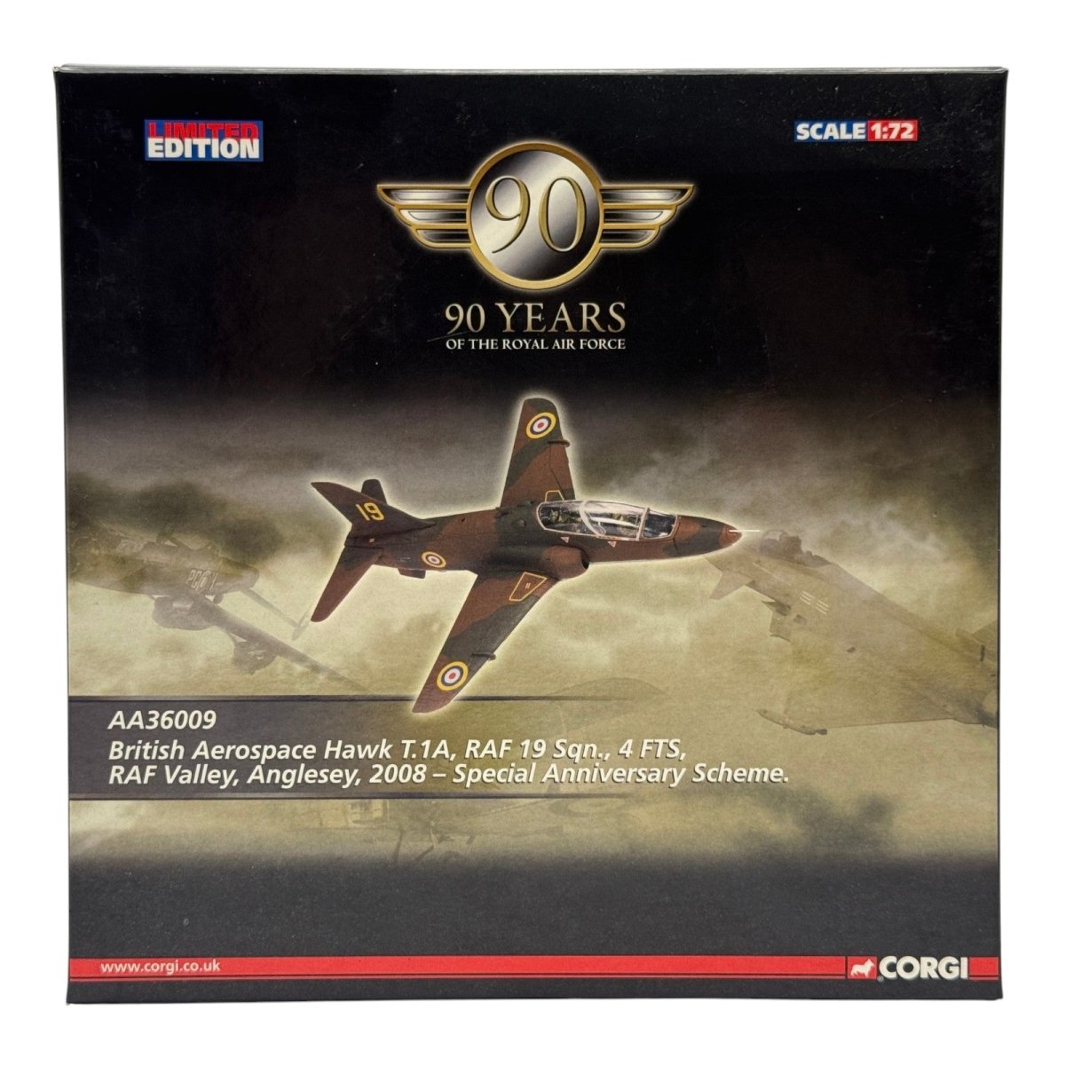 Corgi AA36009 1:72 BAe Hawk T.Mk 1A RAF No.19 Sqn XX184 Spitfire Livery - Corgi