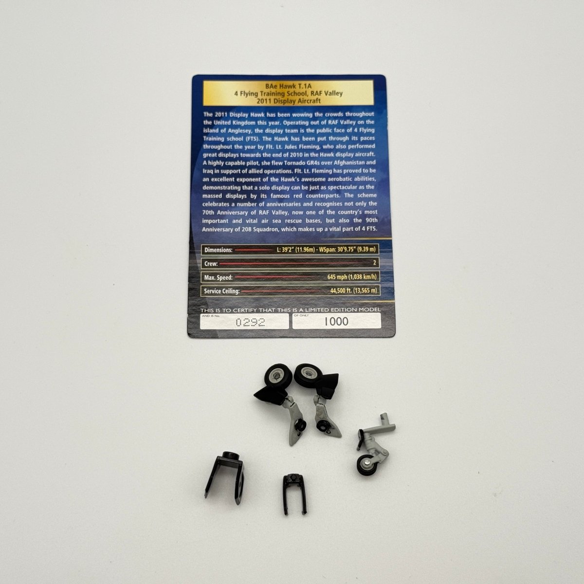 Corgi AA36010 1:72 BAe Hawk T.Mk 1 RAF No.4 FTS Jules Fleming 2011 Display - Corgi