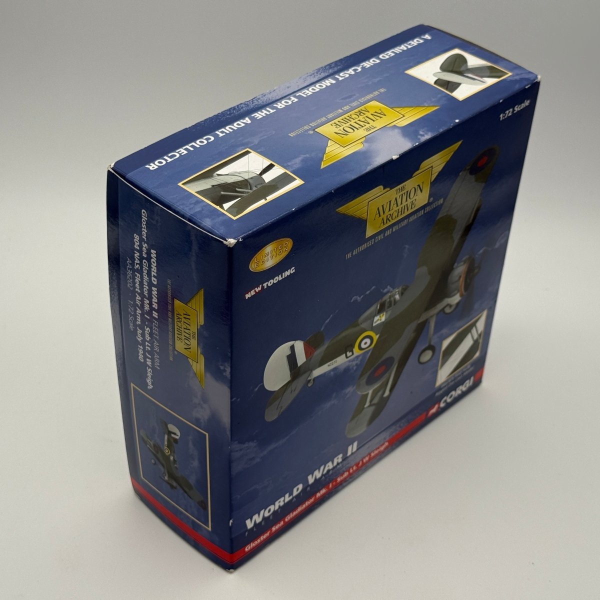 Corgi AA36202 1:72 Gloster Sea Gladiator Mk I 804 NAS July 1940 *ISSUES* - Corgi