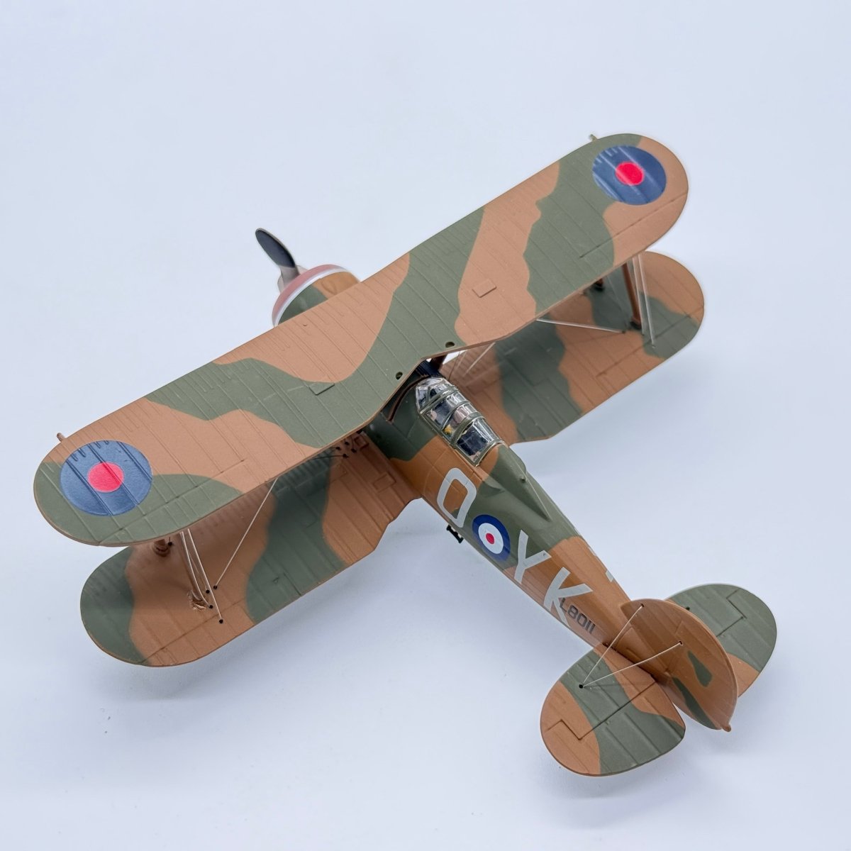 Corgi AA36209 1:72 Gloster Gladiator Mk I RAF No.80 Sqn YK-O L8011 Pat Pattle Egypt 1940 - Corgi