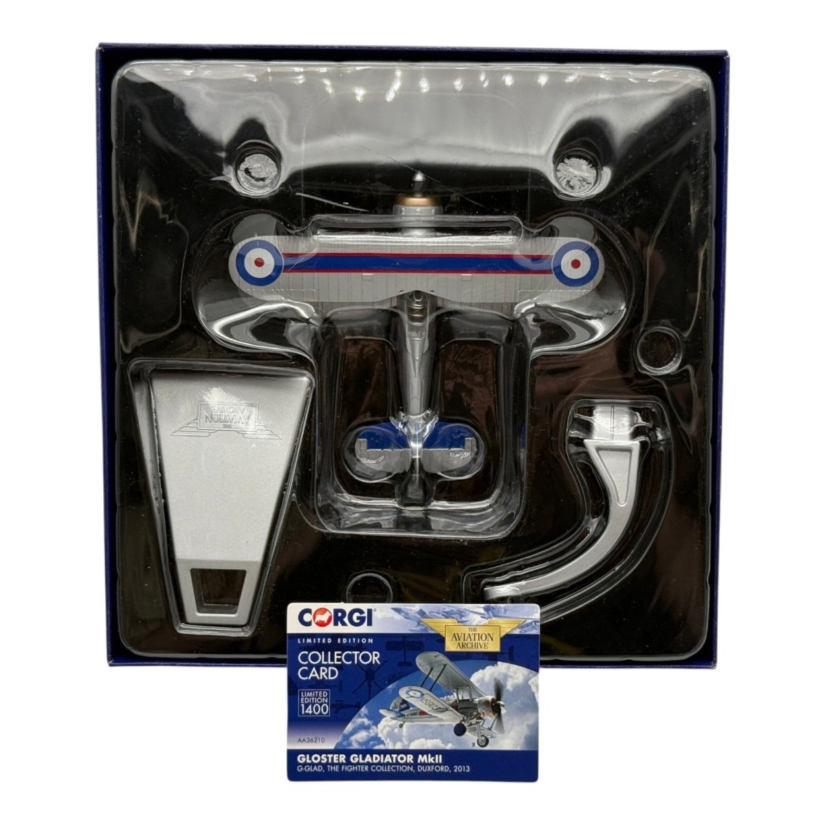 Corgi AA36210 1:72 Gloster Gladiator Mk II G-GLAD The Fighter Collection Duxford 2013 - Corgi