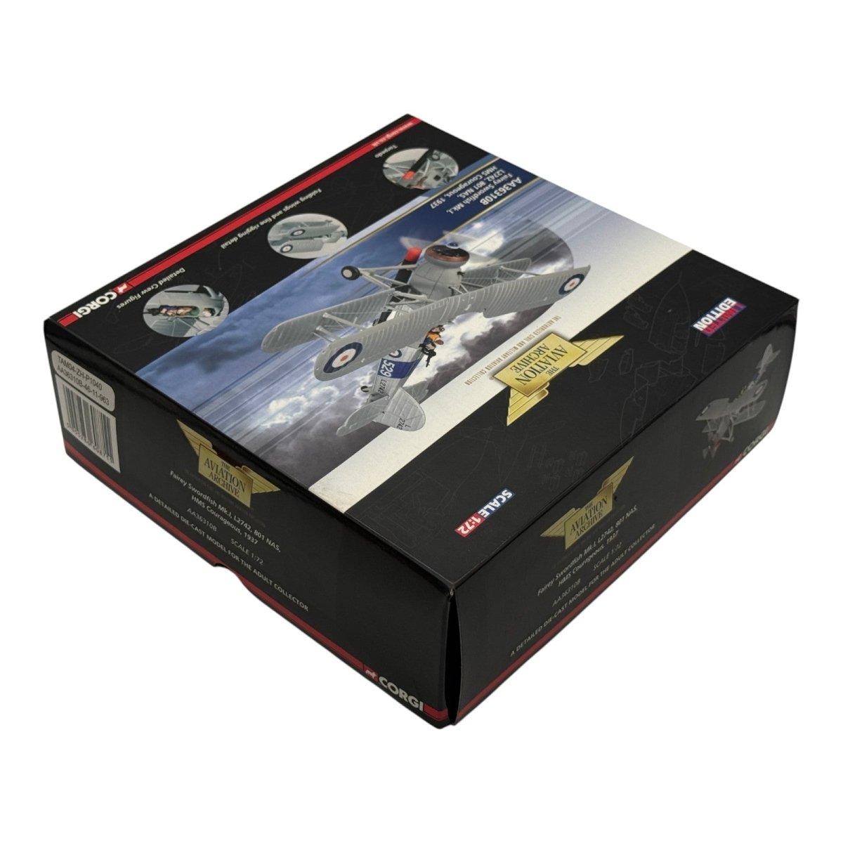 Corgi AA36310B 1:72 Fairey Swordfish Mk I L2742 810 NAS HMS Courageous 1937 - Corgi