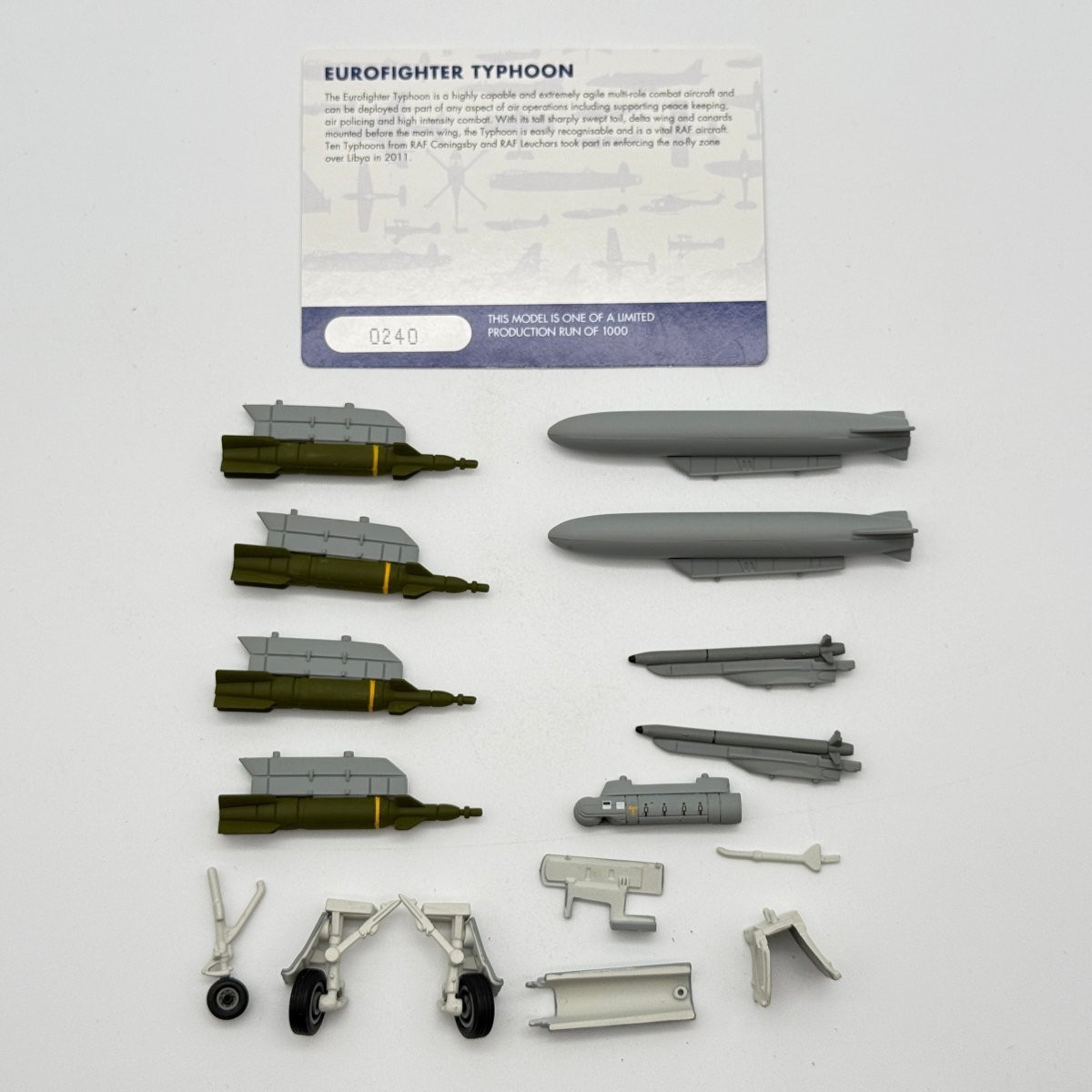 Corgi AA36406 1:72 Eurofighter Typhoon ZJ933 RAF No.11 Sqn Operation Ellamy 2011 - Corgi