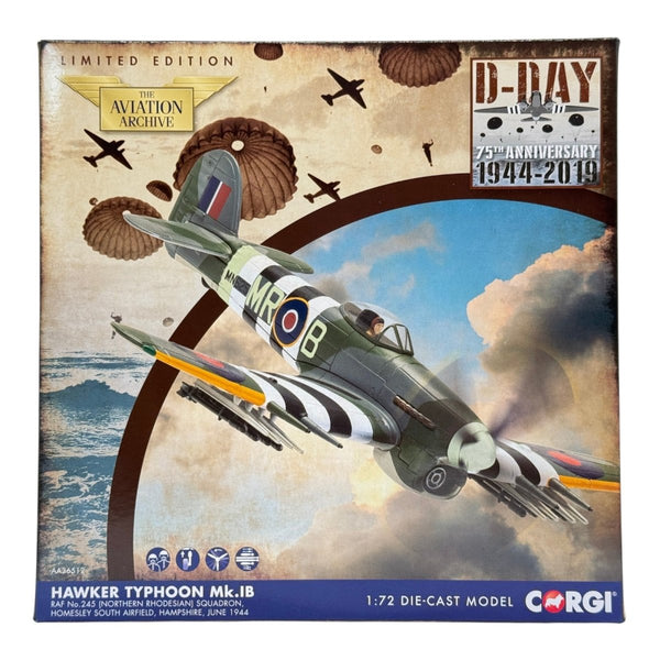 Corgi AA36512 1:72 Hawker Typhoon Mk I RAF No.245 Northern Rhodesian Sqn D-Day England 1944 - Corgi
