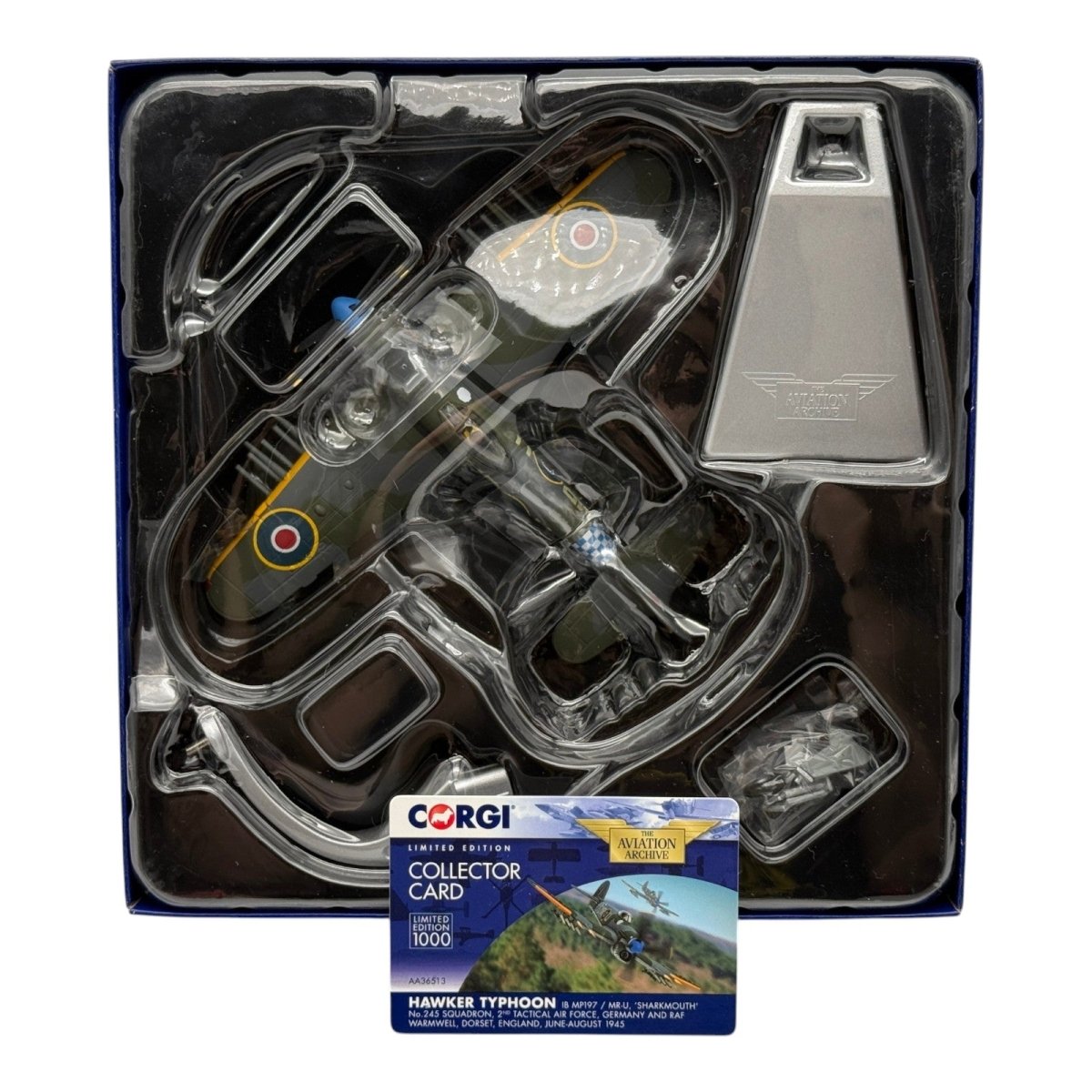 Corgi AA36513 1:72 Hawker Typhoon Mk IB MP197 MR-U Sharkmouth 245 Sqn 1945 - Corgi