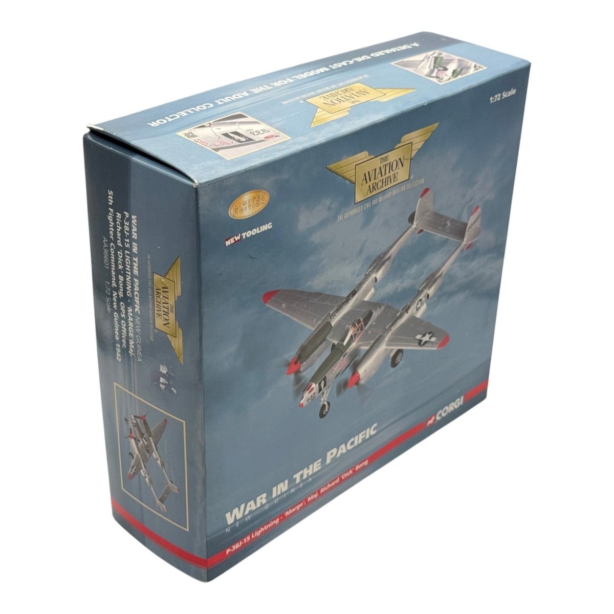 Corgi AA36601 1:72 Lockheed P-38J Lightning USAAF 49th FG 9th FS 42-103993 Marge Richard Bong New Guinea 1942 - Corgi