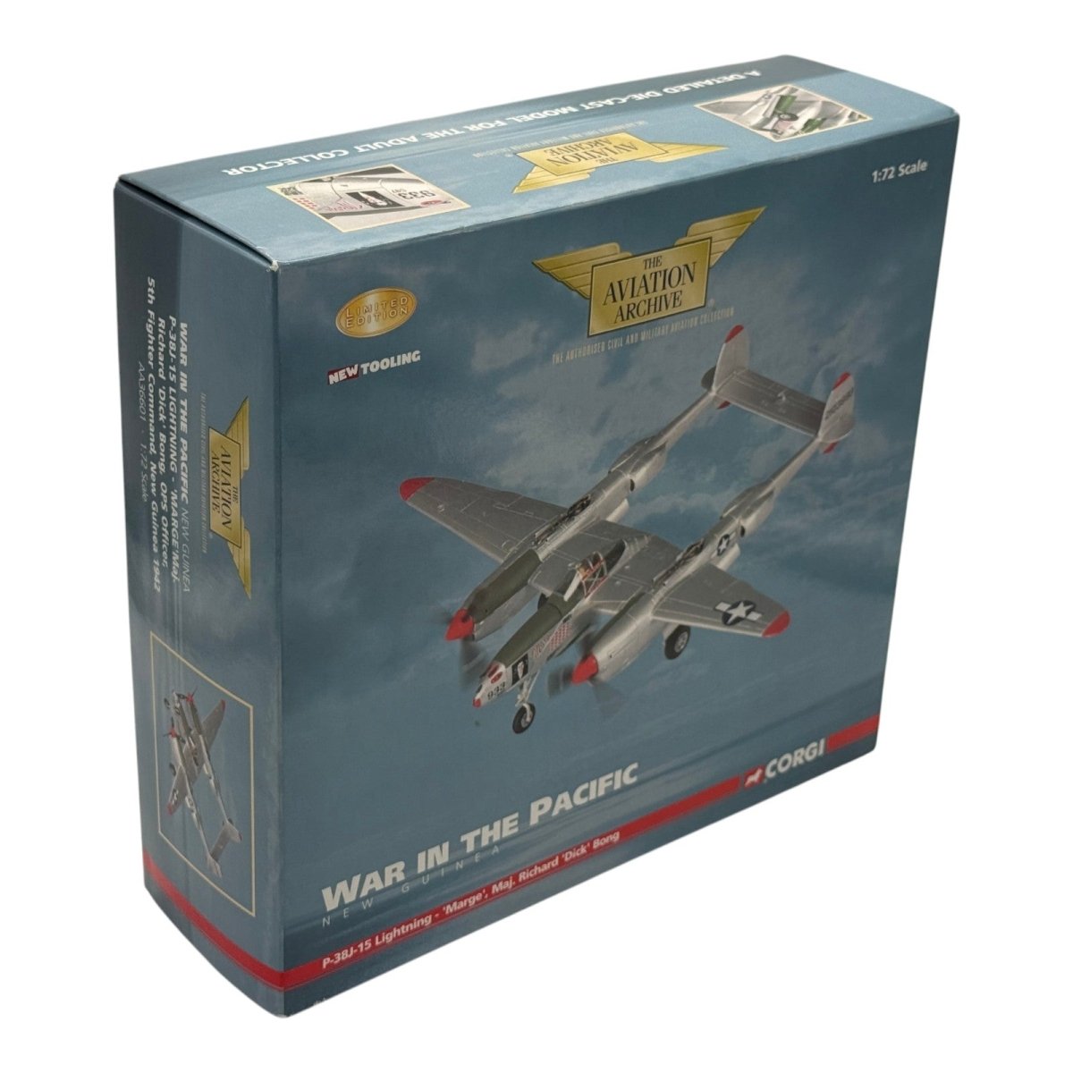 Corgi AA36601 1:72 Lockheed P-38J Lightning USAAF 49th FG 9th FS 42-103993 Marge Richard Bong New Guinea 1942 - Corgi