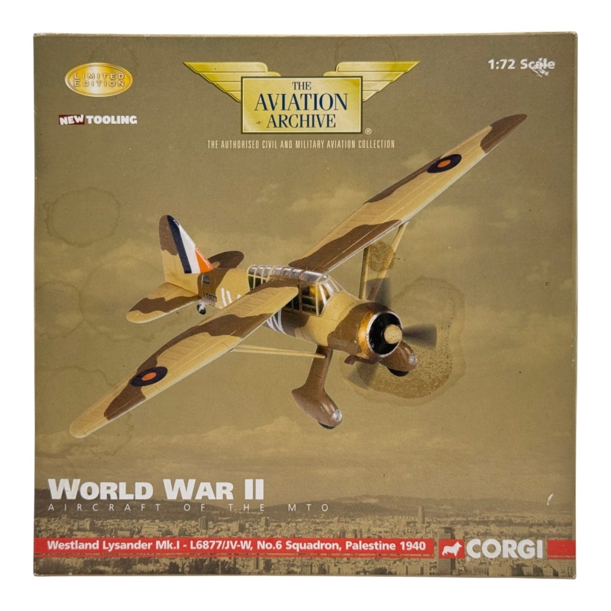 Corgi AA36802 1:72 Westland Lysander Mk I L6877 6 Sqn Palestine 1940 - Corgi