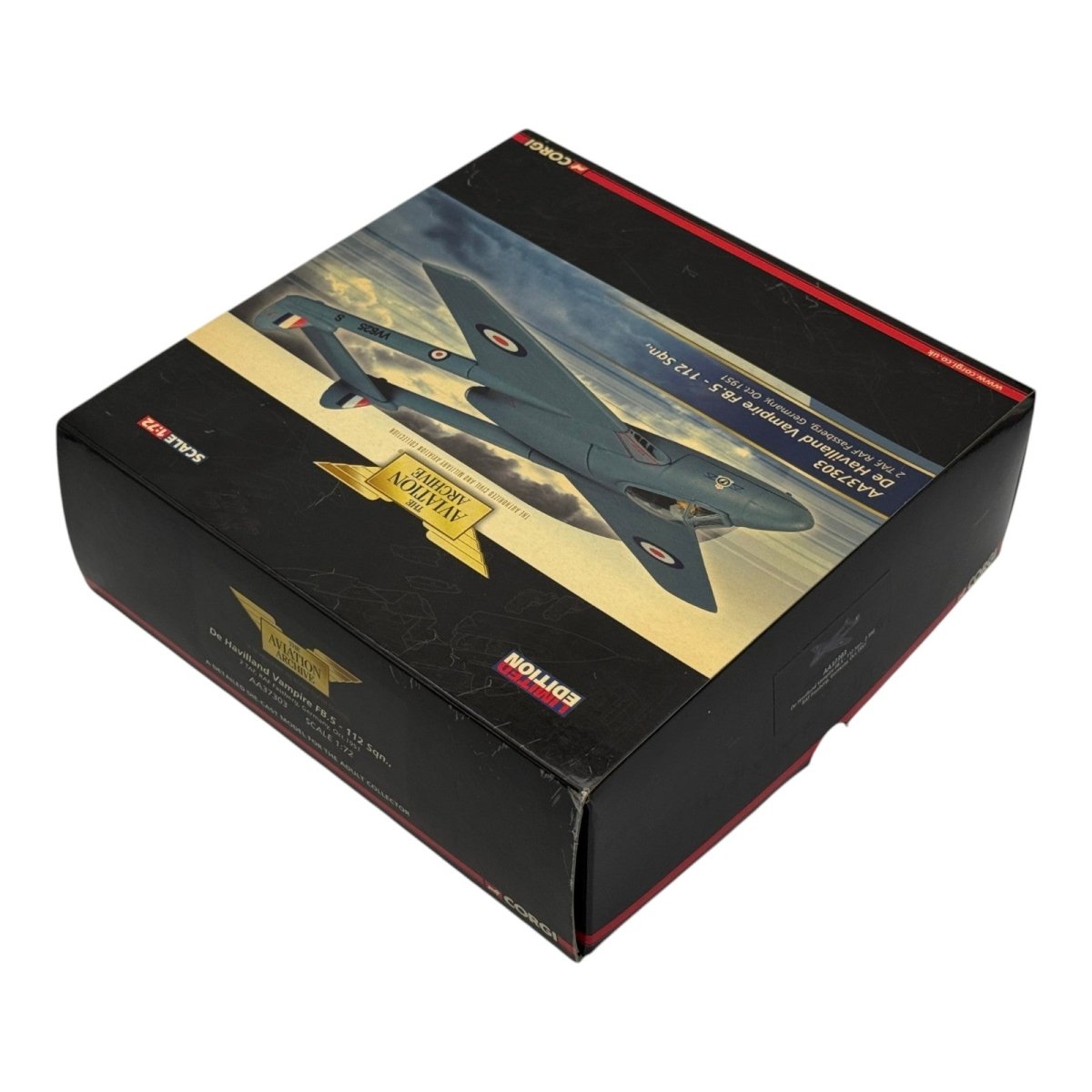 Corgi AA37303 1:72 de Havilland Vampire FB.Mk 5 RAF No.112 Sqn Fassberg 1951 - Corgi