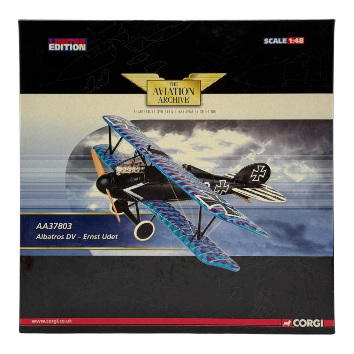 Corgi AA37803 1:48 Albatros D.V Ernst Udet Jasta 37 Luftstreitkräfte Early 1918 - Corgi