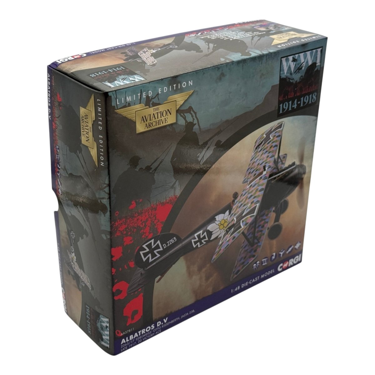 Corgi AA37811 1:48 Albatros D.V Luftstreitkräfte Jasta 23 D2263/17 Otto Kissenberth 1917 - Corgi