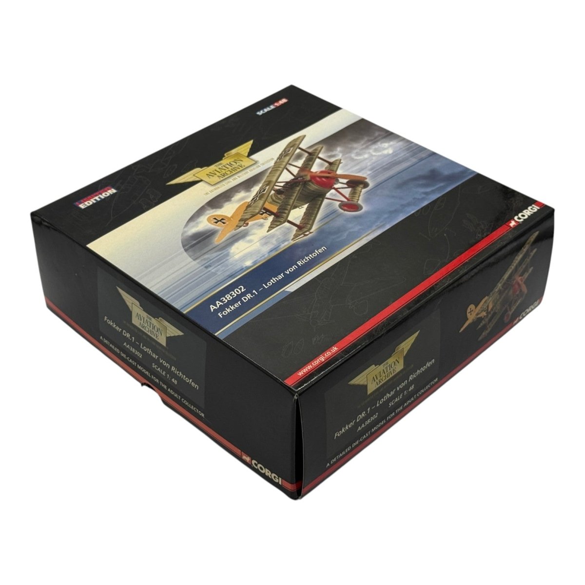 Corgi AA38302 1:48 Fokker Dr.I Triplane Luftstreitkräfte Jasta 11 Lothar von Richthofen 1918 - Corgi