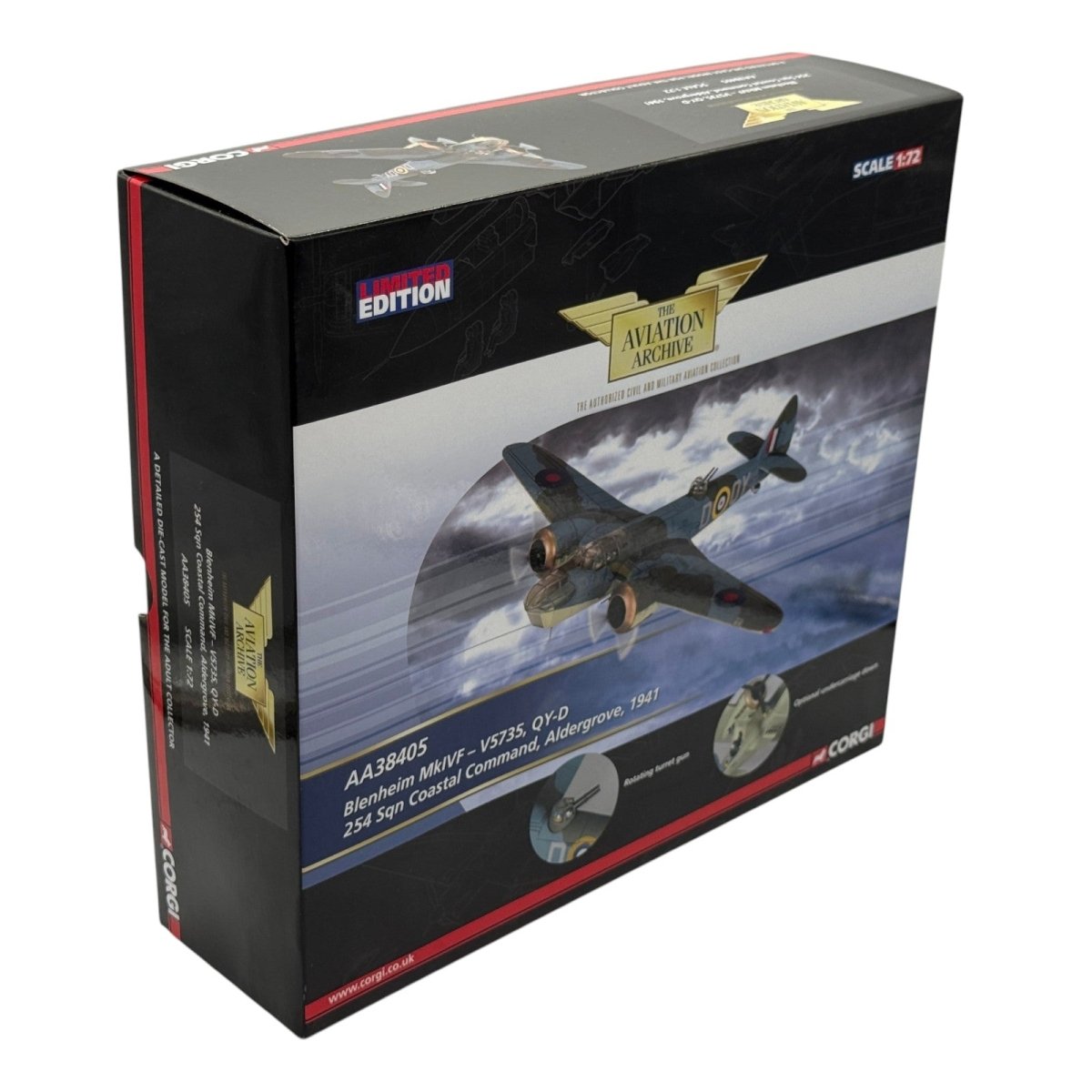 Corgi AA38405 1:72 Bristol Blenheim Mk IV RAF No.254 Sqn WWII 1941 - Corgi