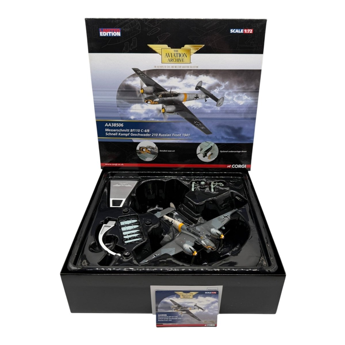 Corgi AA38506 1:72 Messerschmitt Bf 110C Luftwaffe KG 210 Russian Front Winter 1941 - Corgi