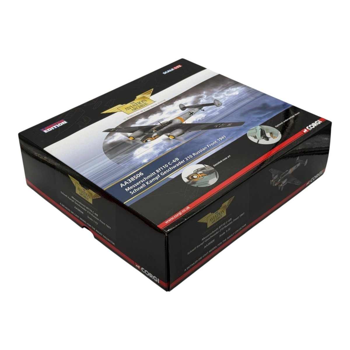 Corgi AA38506 1:72 Messerschmitt Bf 110C Luftwaffe KG 210 Russian Front Winter 1941 - Corgi