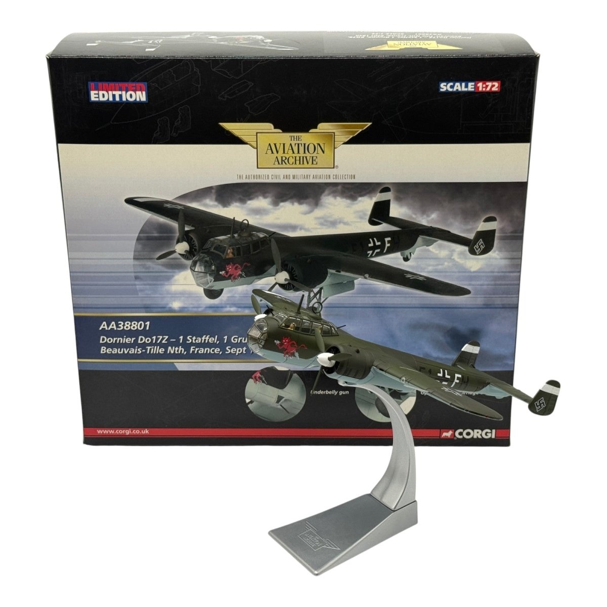 Corgi AA38801 1:72 Dornier Do 17Z Luftwaffe I./KG 76 Beauvais-Tille 1940 - Corgi