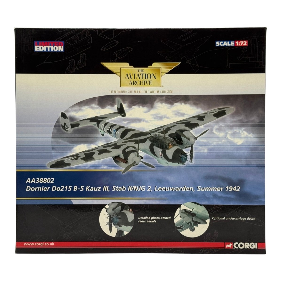 Corgi AA38802 1:72 Dornier Do 215B-5 Luftwaffe II./NJG 2 Lent 1942 - Corgi