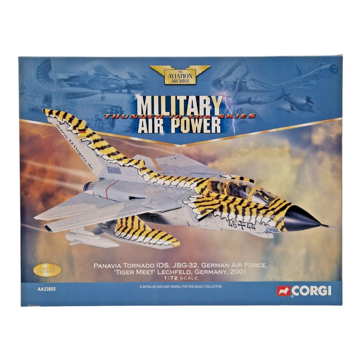 Corgi Aviation Archive 1:72 Tornado Ids Jbg - 32, German Air Force Tiger Meet 2001 AA33605 - Corgi