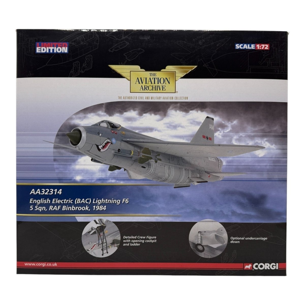 Corgi Aviation 1:72 AA32314 English Electric Lightning F6, 5 Sqn, RAF Binbrook - Corgi