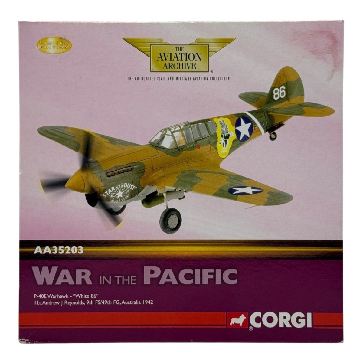Corgi Aviation 1:72 AA35203 P - 40E Warhawk 'White 86' 3 Sqn RAAF Australia 1942 - Corgi