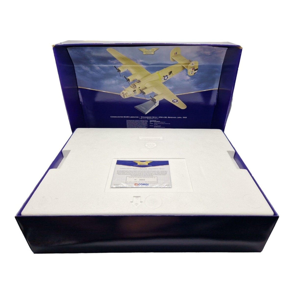 Corgi Aviation Archive 1:72 Consolidated B - 24D Liberator 'Strawberry Bitch' 376th BG 1943 AA34003 - Corgi