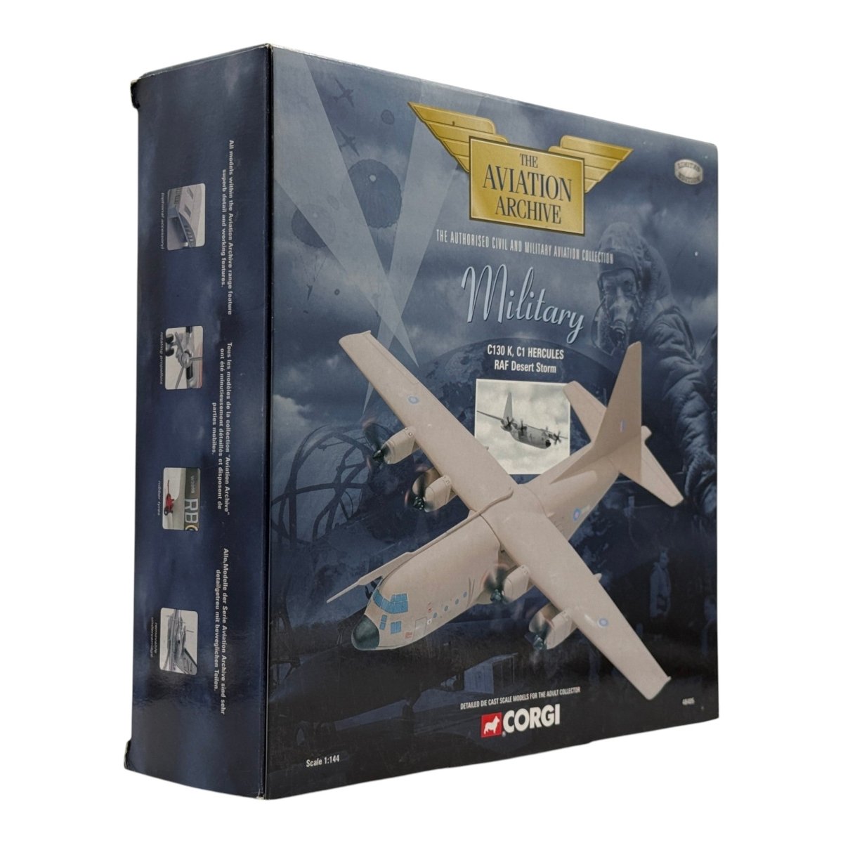Corgi Aviation 48405 1:144 C130 K C1 Hercules RAF Desert Storm - Corgi