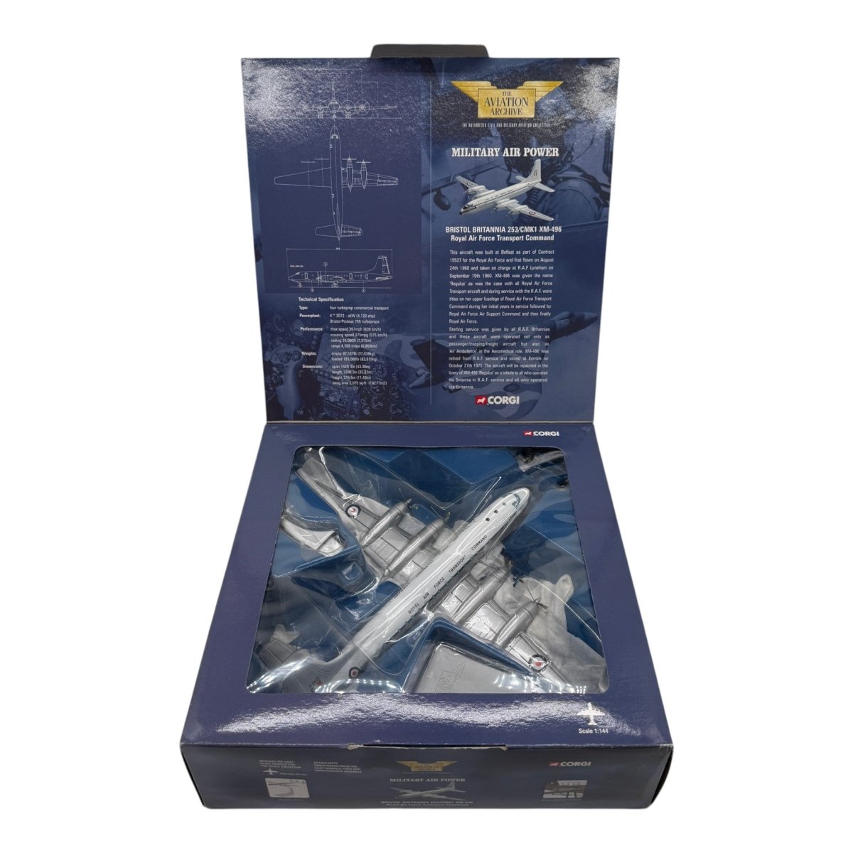 Corgi Aviation 48604 1:144 Bristol Britannia XM496 RAF TC - Corgi