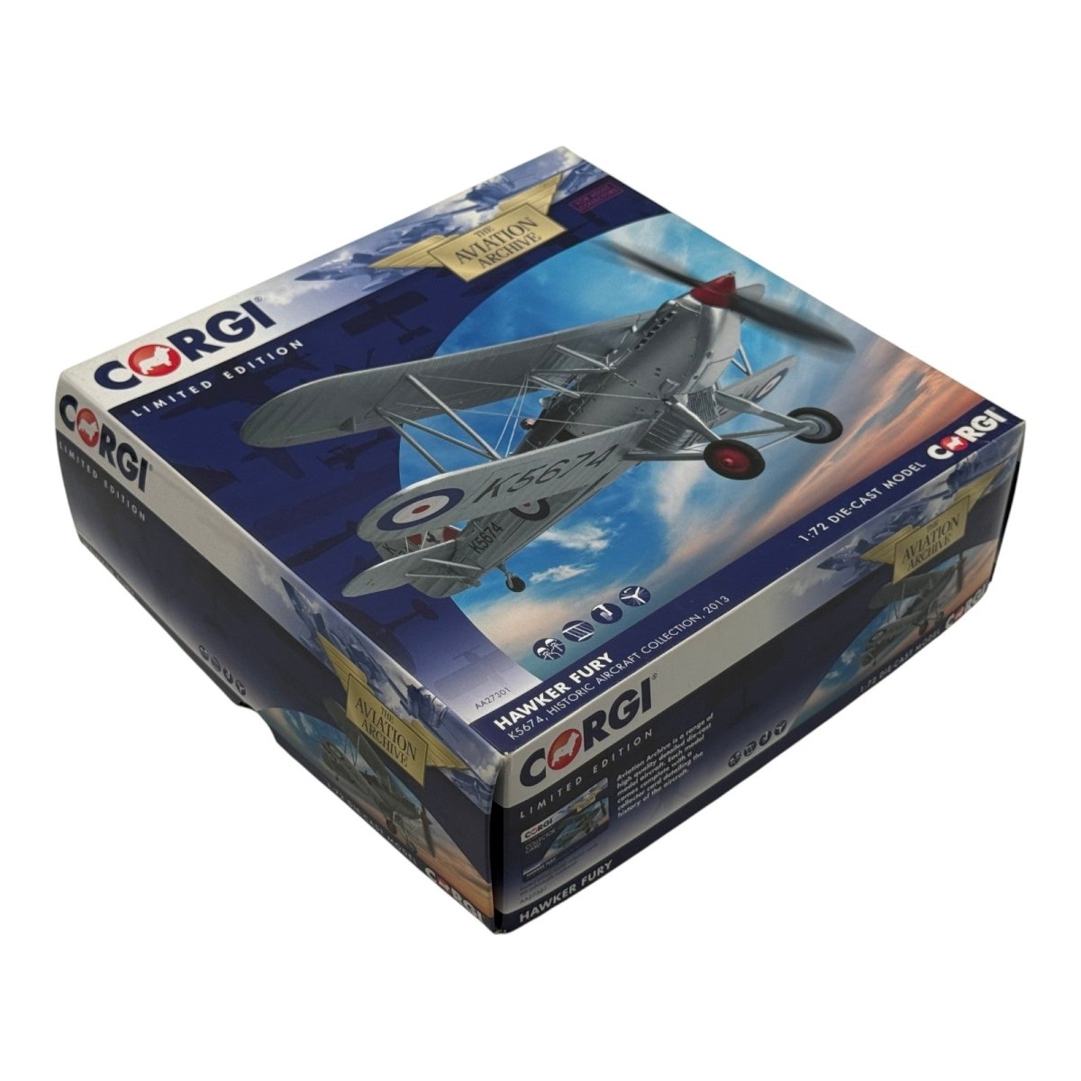 Corgi Aviation AA27301 1:72 Hawker Fury Mk I Historic Aircraft K5674 - Corgi