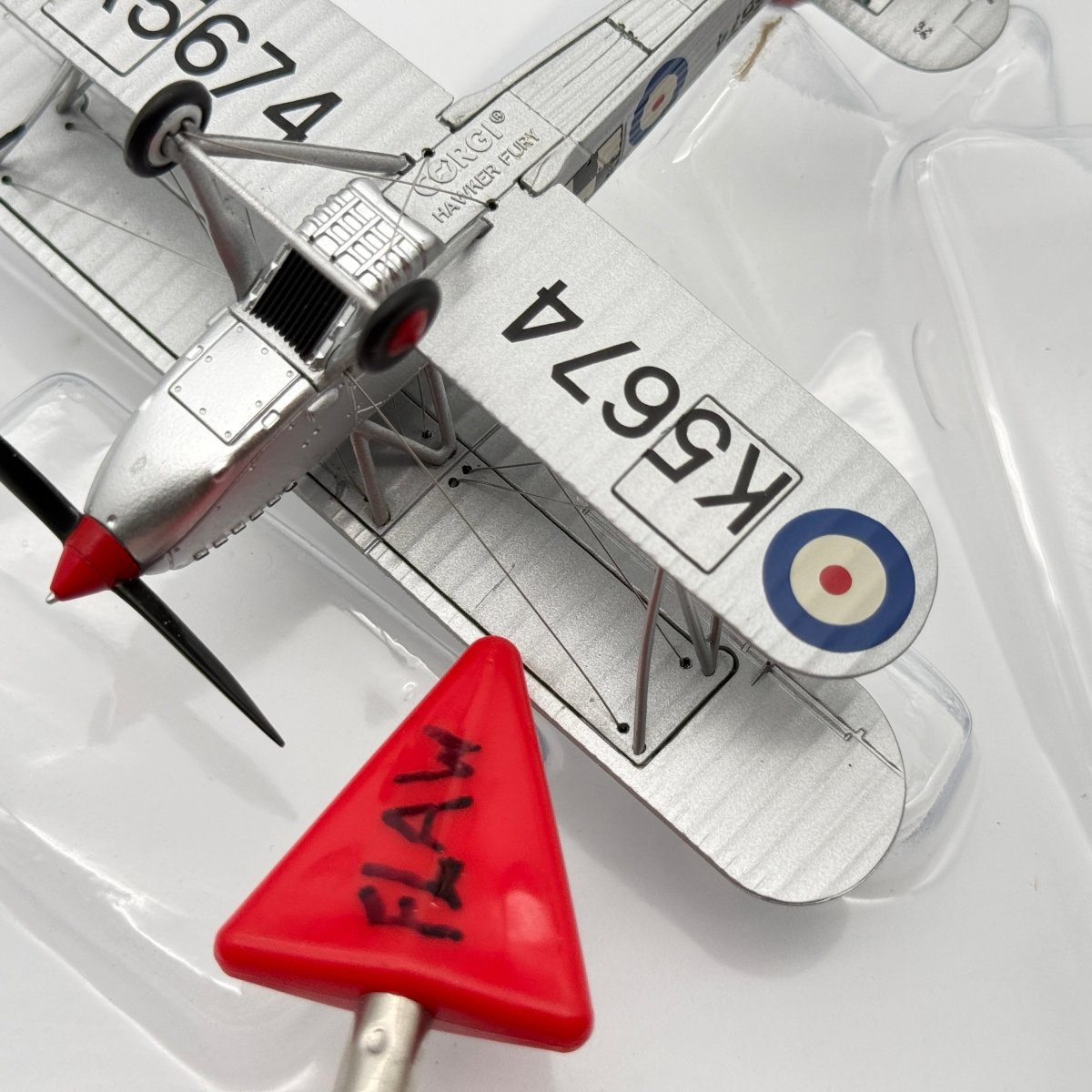 Corgi Aviation AA27301 1:72 Hawker Fury Mk I Historic Aircraft K5674 - Corgi