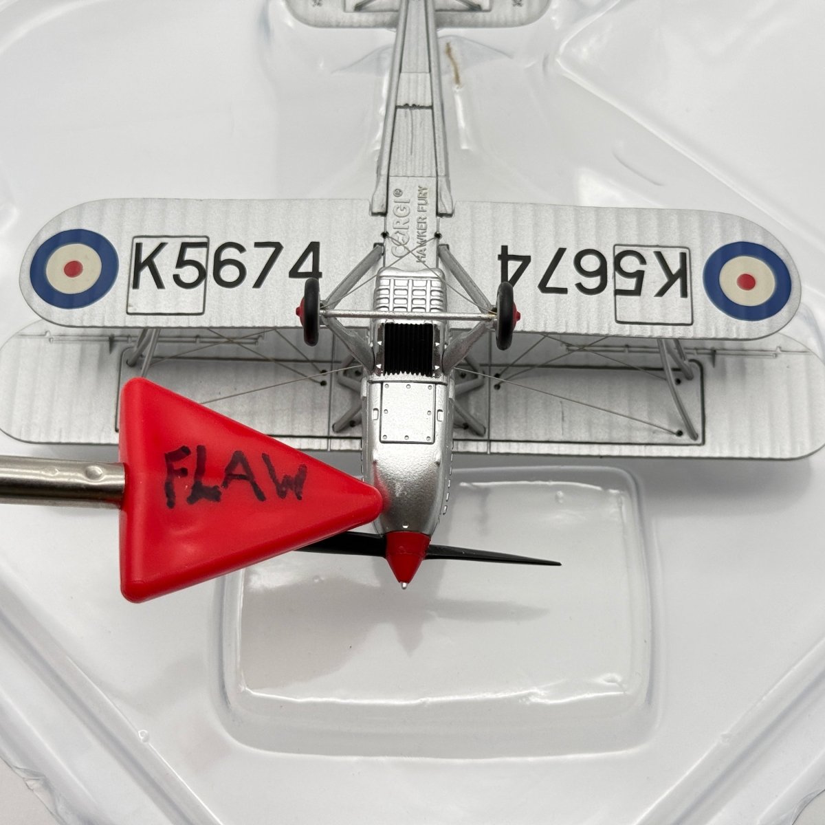 Corgi Aviation AA27301 1:72 Hawker Fury Mk I Historic Aircraft K5674 - Corgi