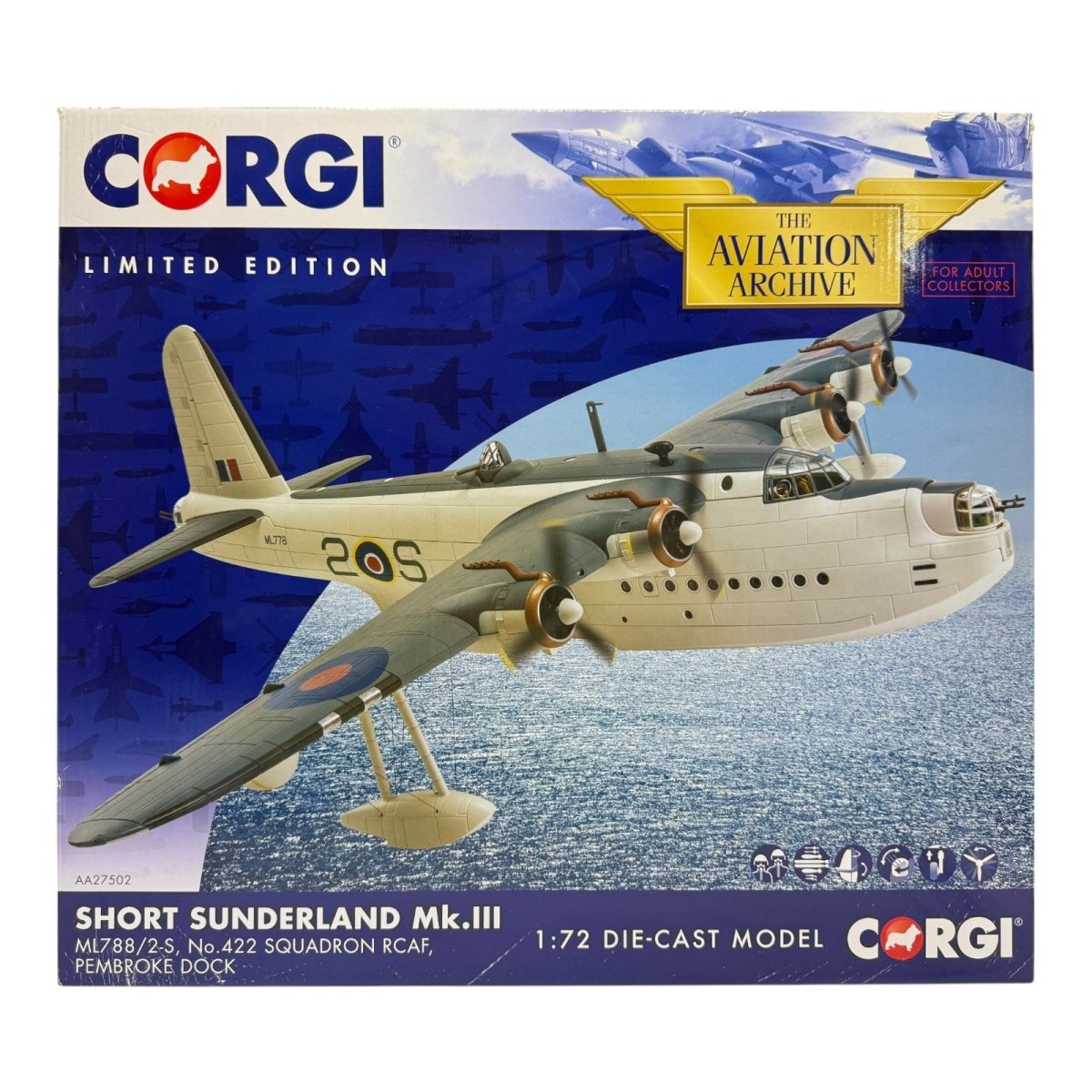 Corgi Aviation AA27502 1:72 Short Sunderland Mk III RCAF No.422 Sqn - Corgi