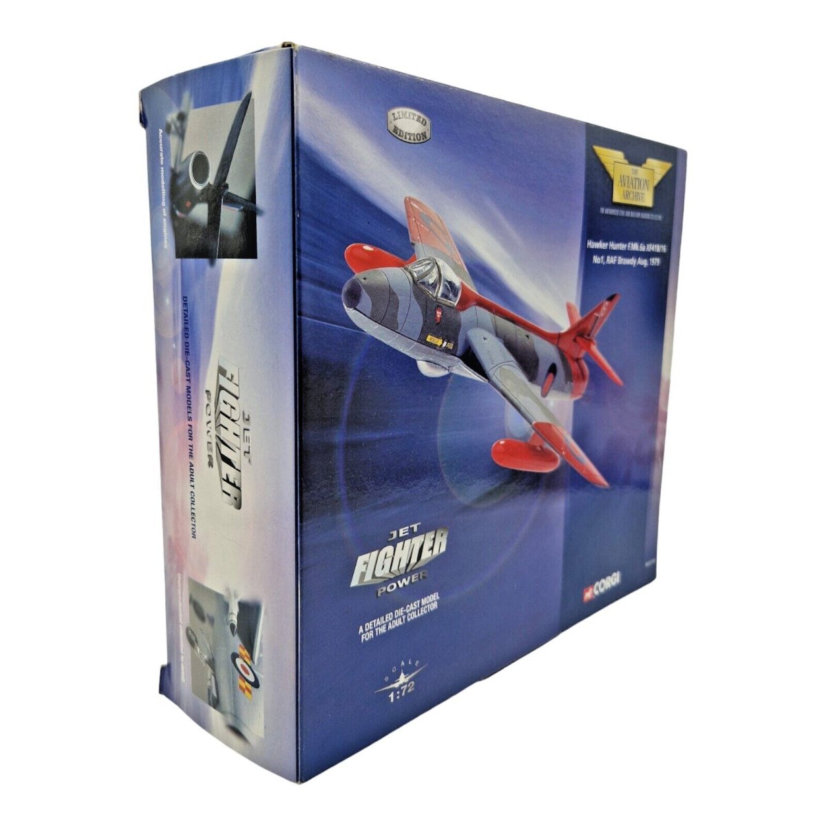 Corgi Aviation AA32702 Hawker Hunter Mk6 4FTS 1973 Jet Fighter Power 1:72 - 