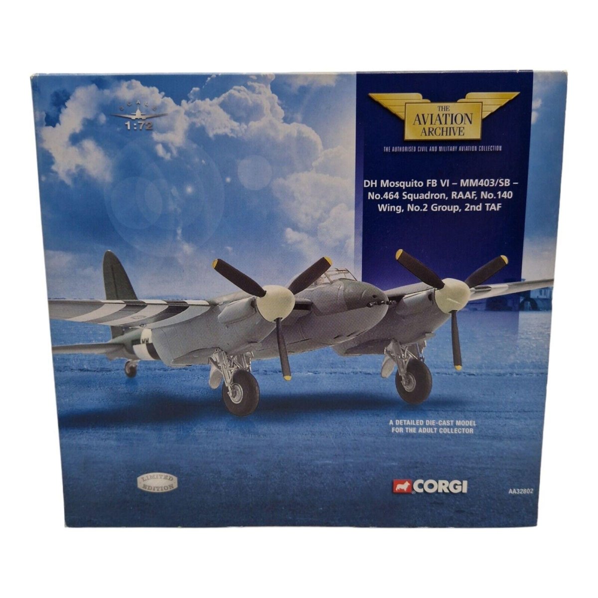Corgi Aviation Archive 1:72 De Havilland Mosquito Fb Vi 464 Sqn RAAF AA32802 - Corgi