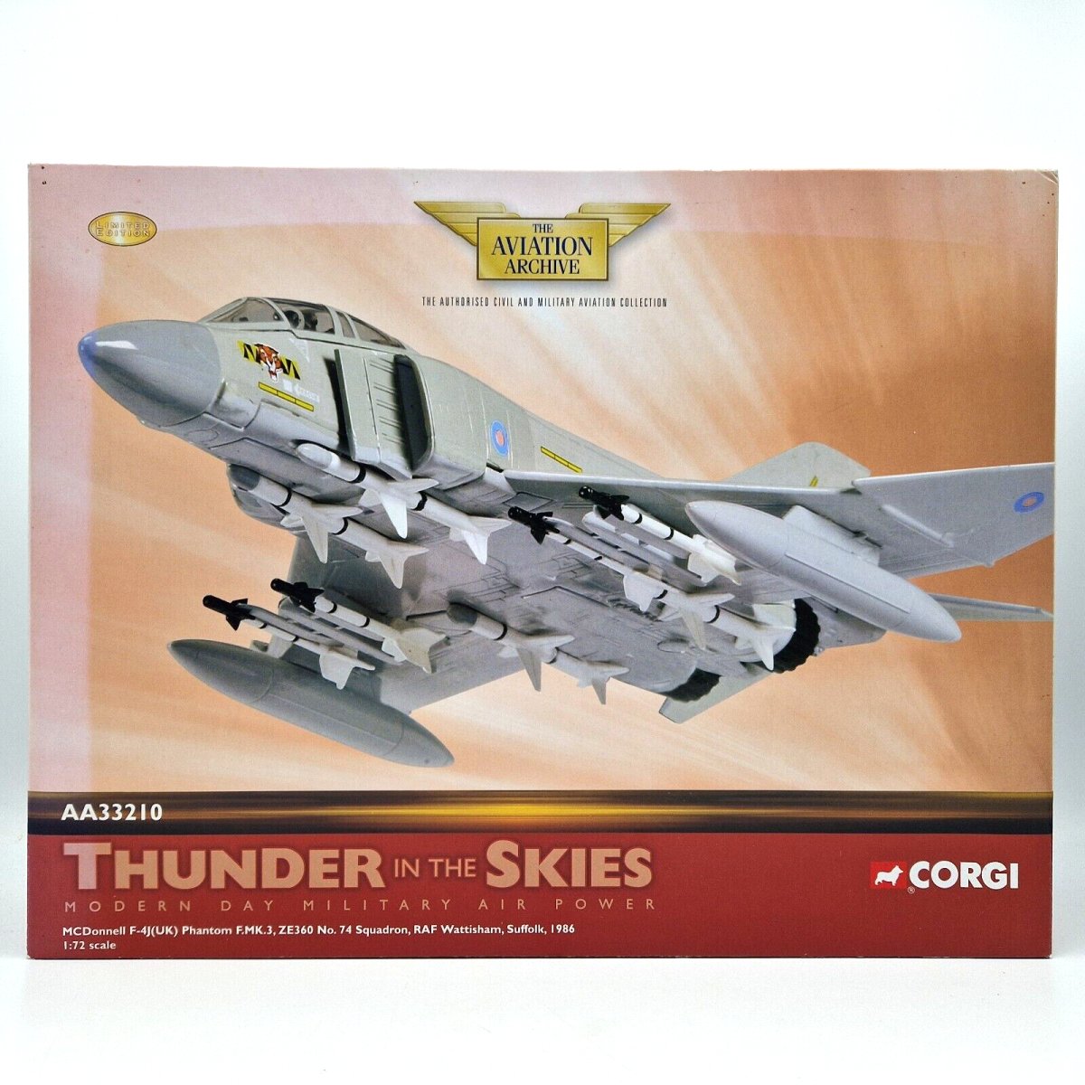Corgi Aviation Archive 1:72 McDonnell Douglas F - 4J UK Phantom F.Mk.3 Ltd Edition No.3 AA33210 - Corgi