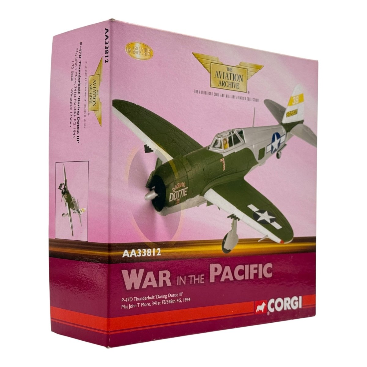 Corgi Aviation AA33812 1:72 Republic P - 47D Thunderbolt Daring Dottie III 1944 - Corgi