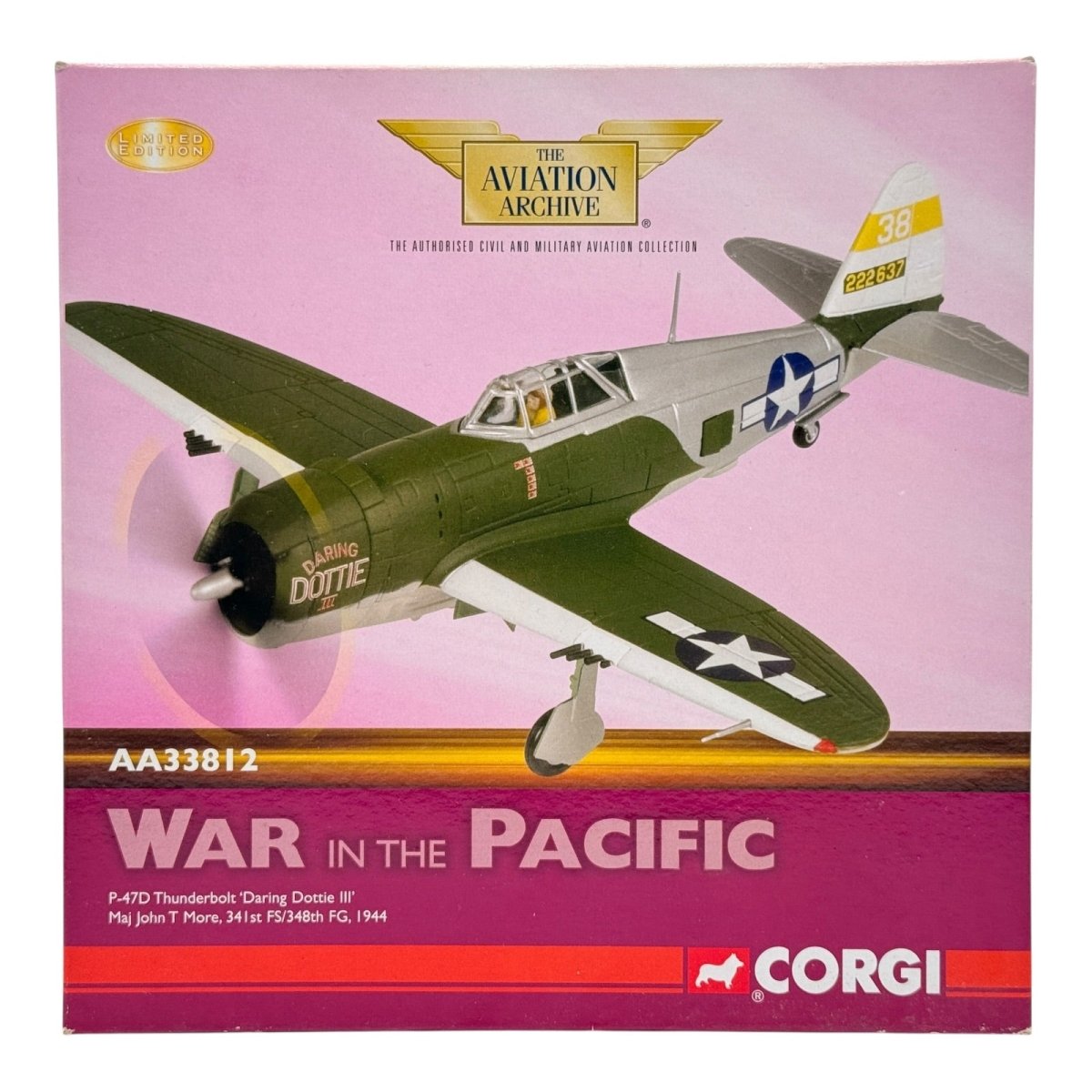 Corgi Aviation AA33812 1:72 Republic P - 47D Thunderbolt Daring Dottie III 1944 - Corgi
