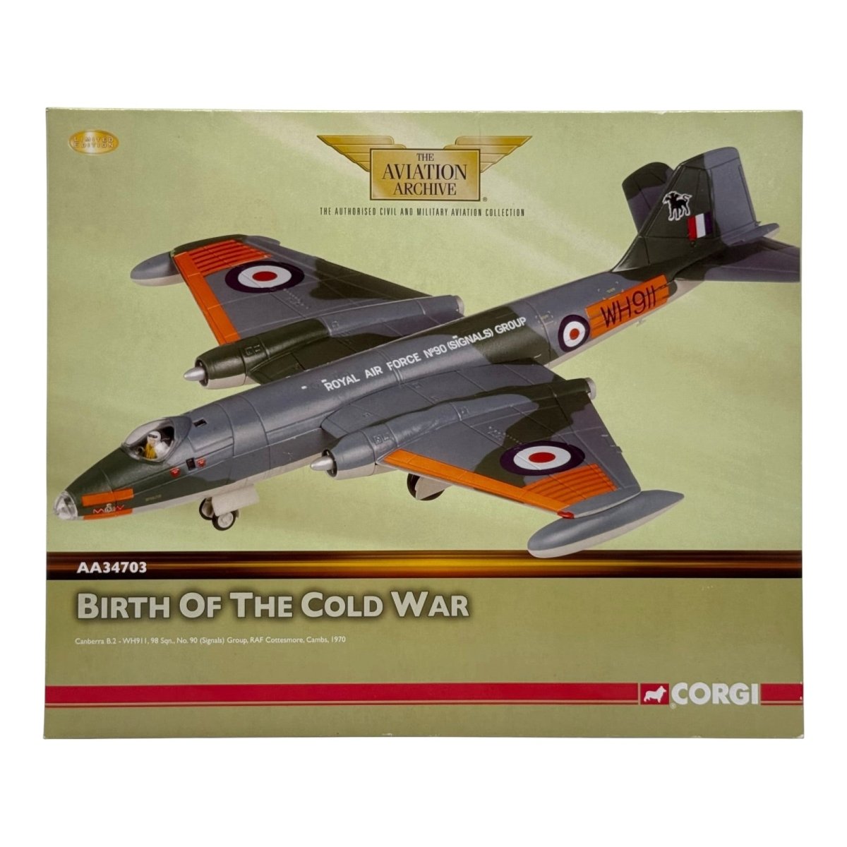 CORGI aa34703 1:72 EE Canberra B2 航空機　模型 Corgi Aviation AA34703 1:72 Canberra B.Mk 2 WH911 RAF