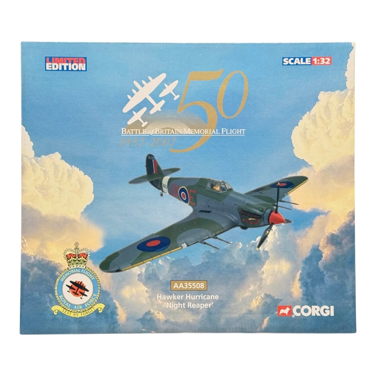 Corgi Aviation AA35508 1:32 Hawker Hurricane Mk II Night Reaper - Corgi