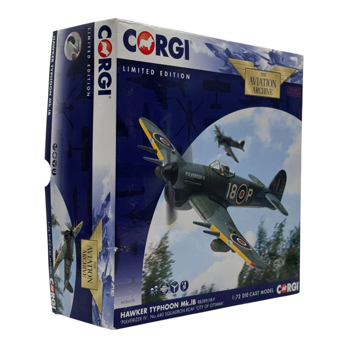 Corgi Aviation AA36512 1:72 Hawker Typhoon Mk I RAF 245 Sqn - The Collectables Vault
